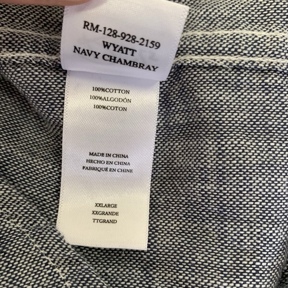 Rails Men Xxl Navy Chambray Wyatt Button Down Shi… - image 5